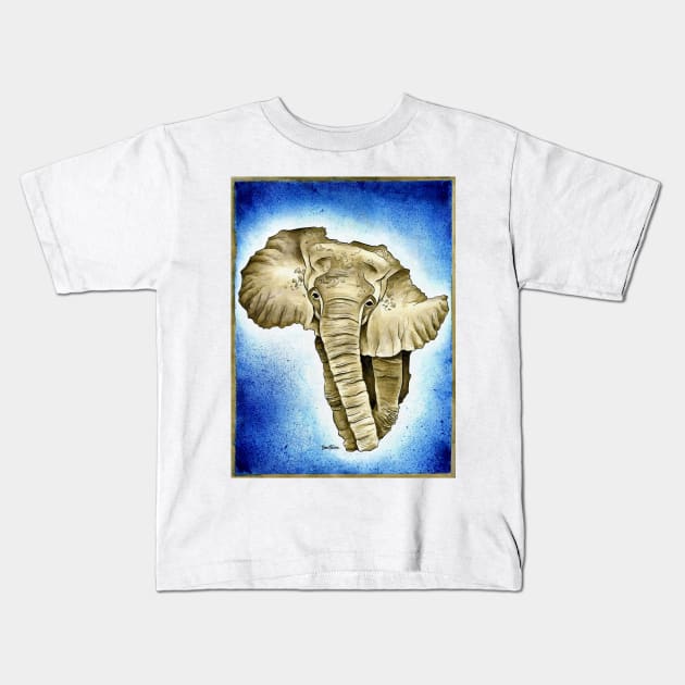 African Continent (Ben Heine) Kids T-Shirt by benheineart